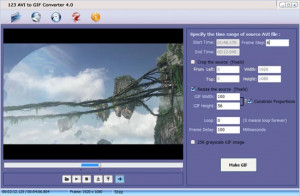 123 AVI to GIF Converter - náhled