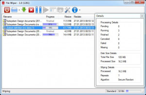File Wiper .NET - náhled