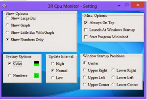3R CPU Monitor - náhled