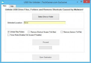 USB File Unhider - náhled