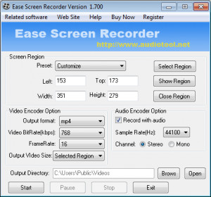 Ease Screen Recorder - náhled