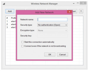 Wireless Network Manager - náhled