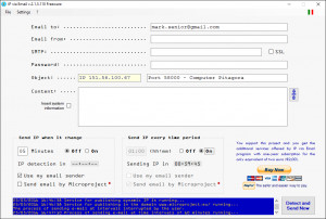 IP via Email - náhled