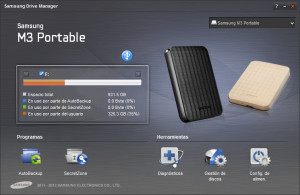Samsung Drive Manager - náhled