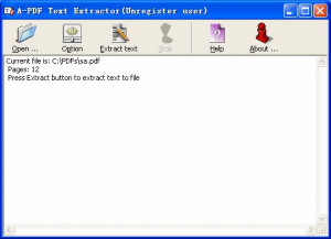 A-PDF Text Extractor - náhled