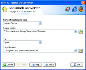 Soft193 Bookmark Converter - náhled