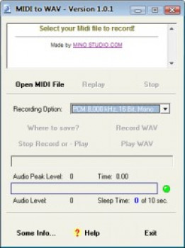 Midi To Wav - náhled