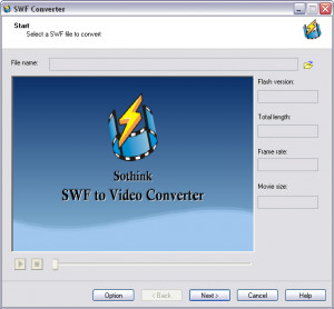 Sothink SWF to Video Converter - náhled