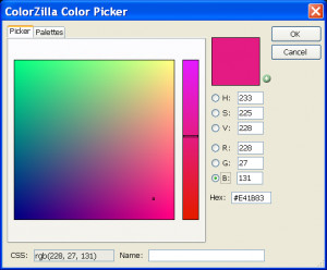 ColorZilla - náhled