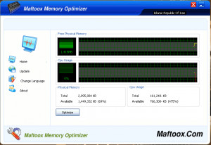 Maftoox Memory Optimizer - náhled