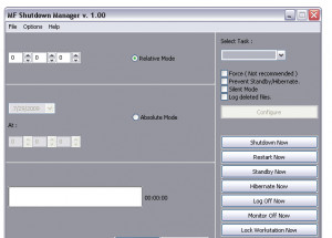 MF Shutdown Manager  - náhled