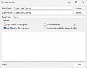 OpenFileClassifier - náhled