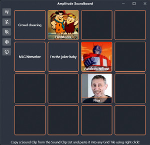 Amplitude Soundboard - náhled