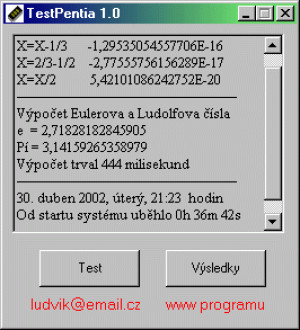 TestPentia - náhled