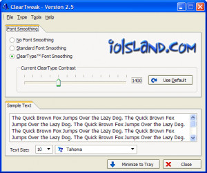 ClearTweak - náhled