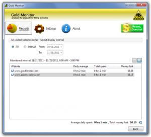 Gold Monitor - náhled