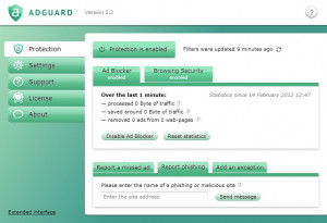 Adguard Web Filter - náhled