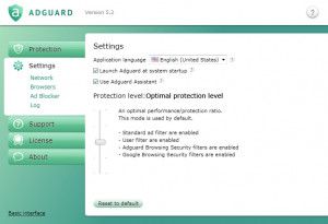 Adguard Web Filter - náhled