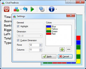 ClickTheBrick .NET - náhled