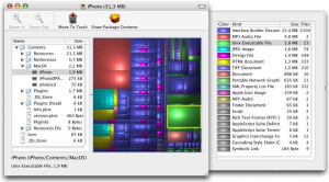 Disk Inventory X - náhled