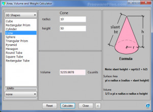 Area, Volume and Weight Calculator - náhled