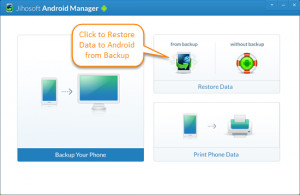 Jihosoft Android Manager - náhled