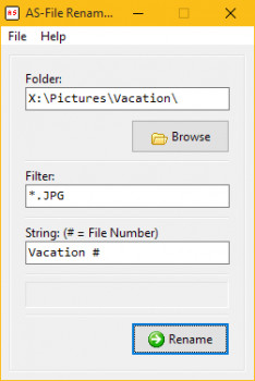 AS-File Renamer - náhled