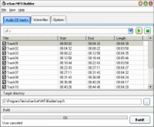 eSan MP3 Builder - náhled