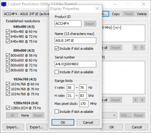 Custom Resolution Utility - náhled