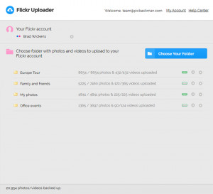 Flickr Uploader - náhled