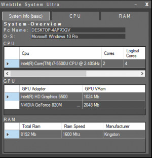 Webtile System Ultra - náhled