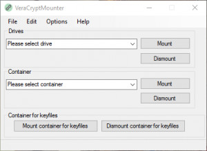 VeraCryptMounter - náhled