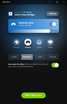 Philips Hue Sync - náhled