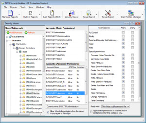 NTFS Security Auditor - náhled