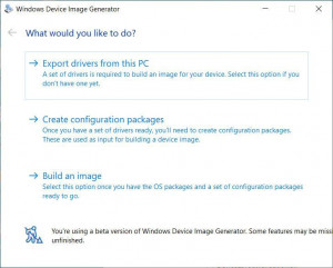 Windows Device Image Generator - náhled