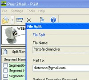 Peer2Mail - náhled