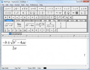 MathType - náhled