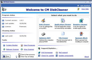 CM DiskCleaner - náhled