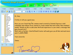 Colorful Email Creator - náhled