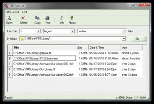 FRSFileList - náhled