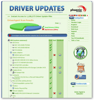 DriverAgent - náhled
