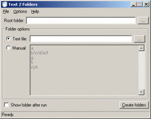 Text 2 Folders - náhled