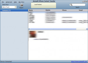 Aniosoft iPhone Contacts Transfer - náhled