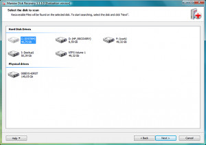 Mareew Disk Recovery - náhled