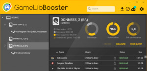 GameLibBooster - náhled