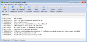 Elcomsoft Internet Password Breaker - náhled
