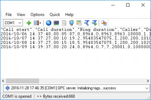 PBX Reports - náhled