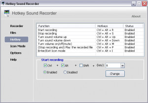 Hotkey Sound Recorder - náhled