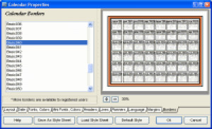 Calendar Builder - náhled
