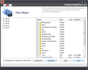 UndeleteMyFiles Pro - náhled